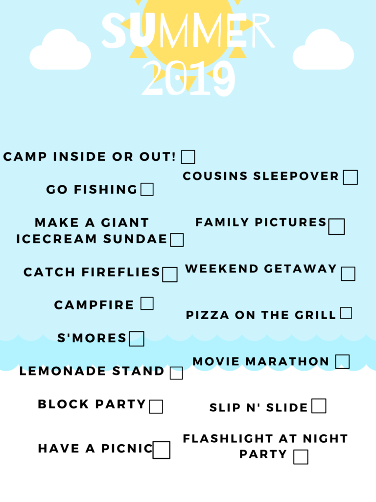 Summer Checklist!