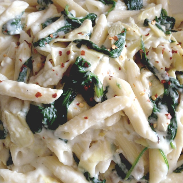 Spinach Artichoke Pasta