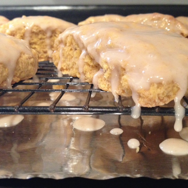 Glazed Pumpkin Scones