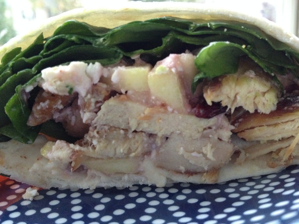 Apple Chicken + Feta Wrap