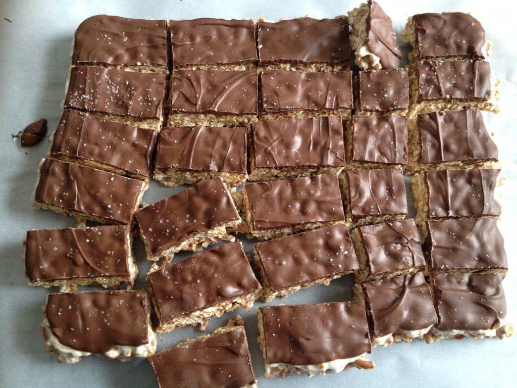 Chocolate Marshmallow Pretzel Bars