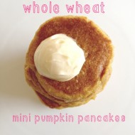 Whole Wheat mini Pumpkin Pancakes