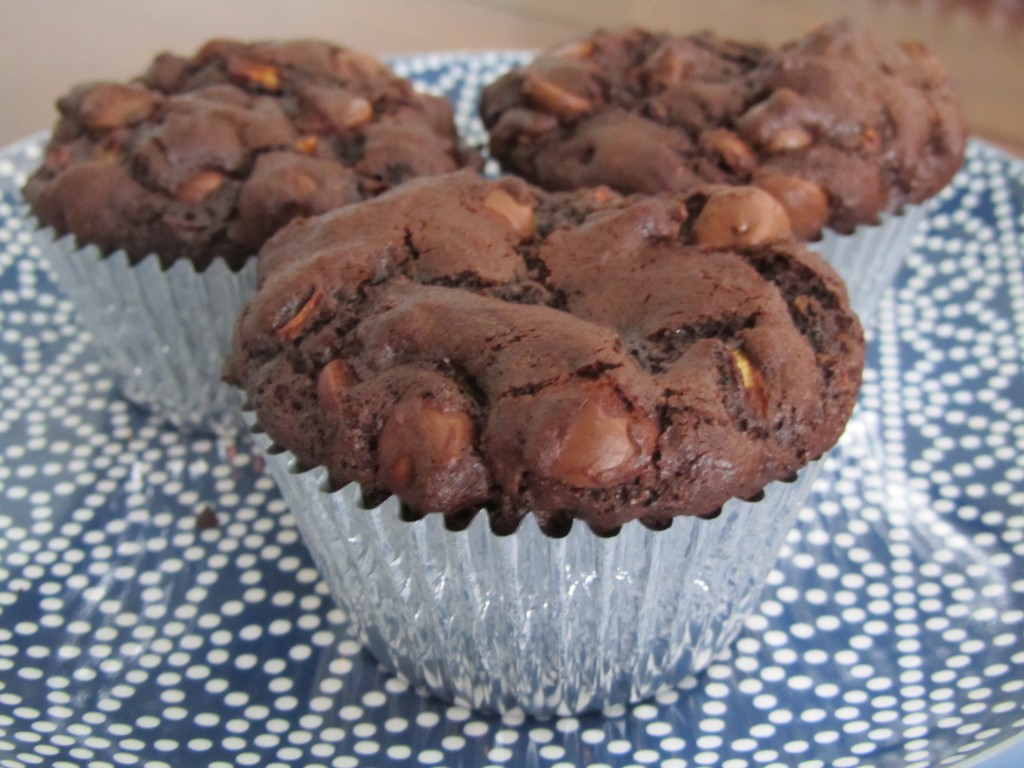 Double Chocolate Zucchini Muffins