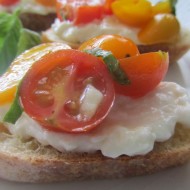 Tomato Crostini with Whipped Feta