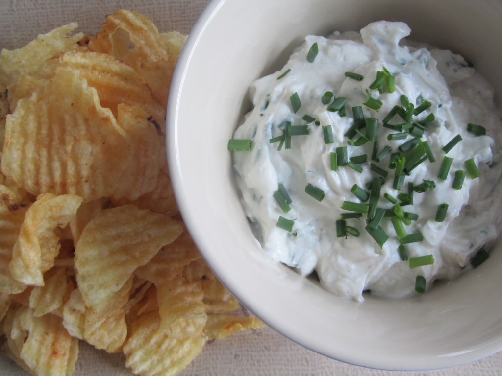 Roasted Garlic and Chive Dip