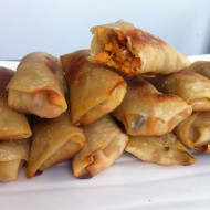 Our Take on Take-Out Part 1 : Baked Sweet Potato Egg Rolls