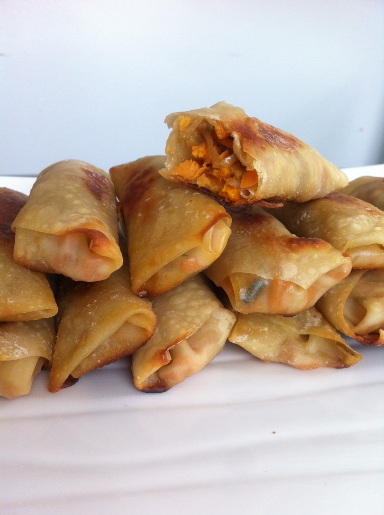 Our Take on Take-Out Part 1 : Baked Sweet Potato Egg Rolls