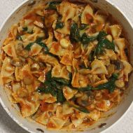 Mushroom + Spinach Pasta.