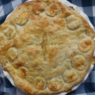 Chicken Pot Pie with a Sharp Cheddar Crust