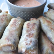 Baked Rueben Egg Rolls