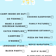 Summer Fun Checklist 2019!