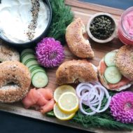 Bagels + Lox Brunch Board