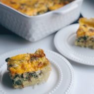 Savory Sausage + Hashbrown Quiche