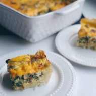 Savory Sausage + Hashbrown Quiche