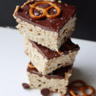 Dark Chocolate Pretzel S’mores Bars