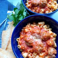 Back to School Homemade Spaghettio’s with Mini Meatballs