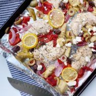 Mediterranean Chicken Sheet Pan Dinner