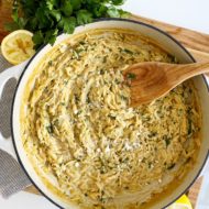 One Pan Lemon Parmesan Orzo