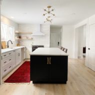 The Kitchen! Lighting + Runner with Wayfair