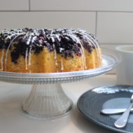 Lemon Blueberry Cornmeal Bundt Cake