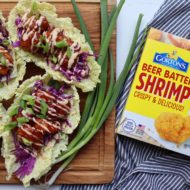 General Tso’s Shrimp Lettuce Cups with Gorton’s Beer Batter Shrimp